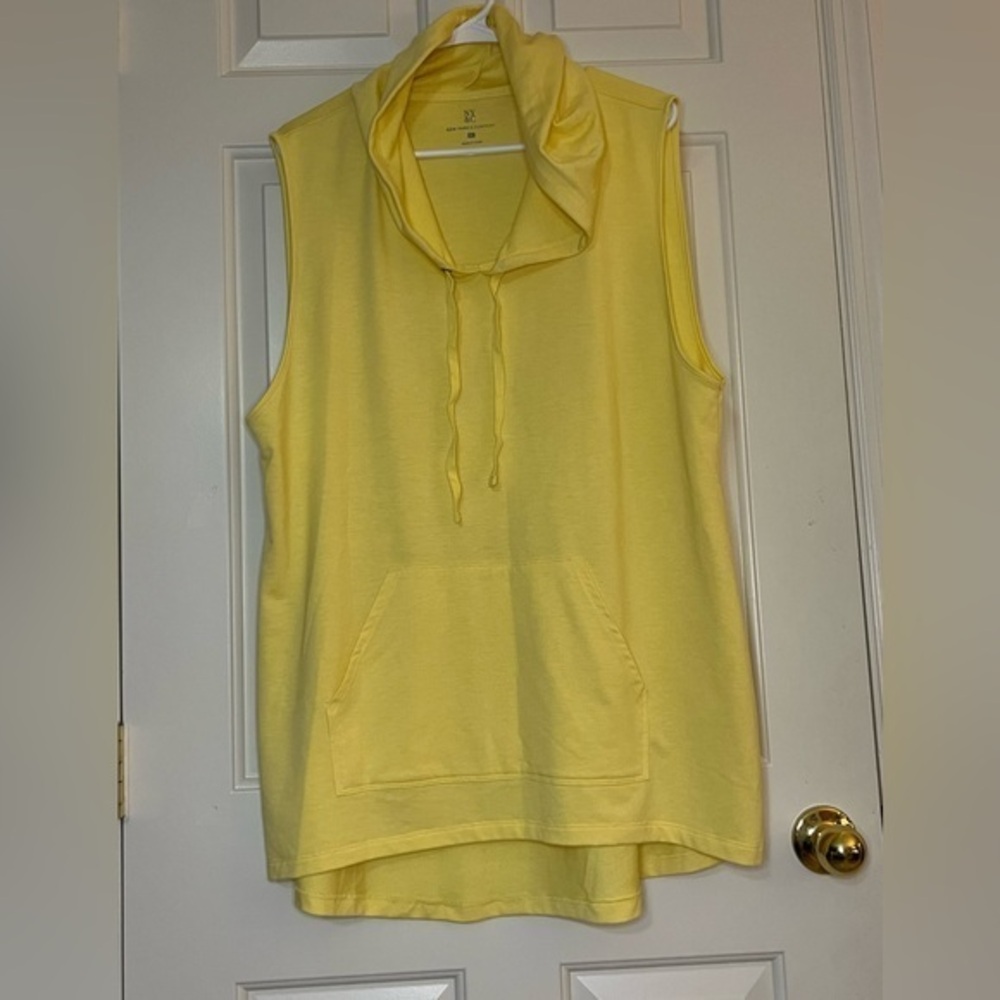 New York & Company yellow coverup, XL